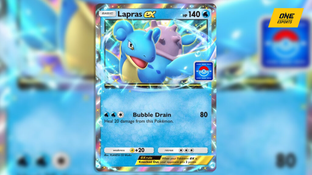 Pokemon TCG Pocket Lapras EX deck promo card art