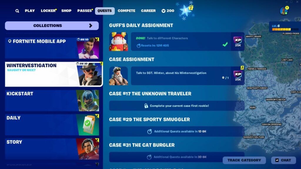 Fortnite Winterfest 2024 quests