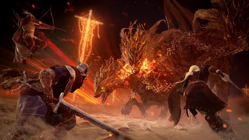 Elden Ring Nightreign key visual 1 featuring multiplayer mode