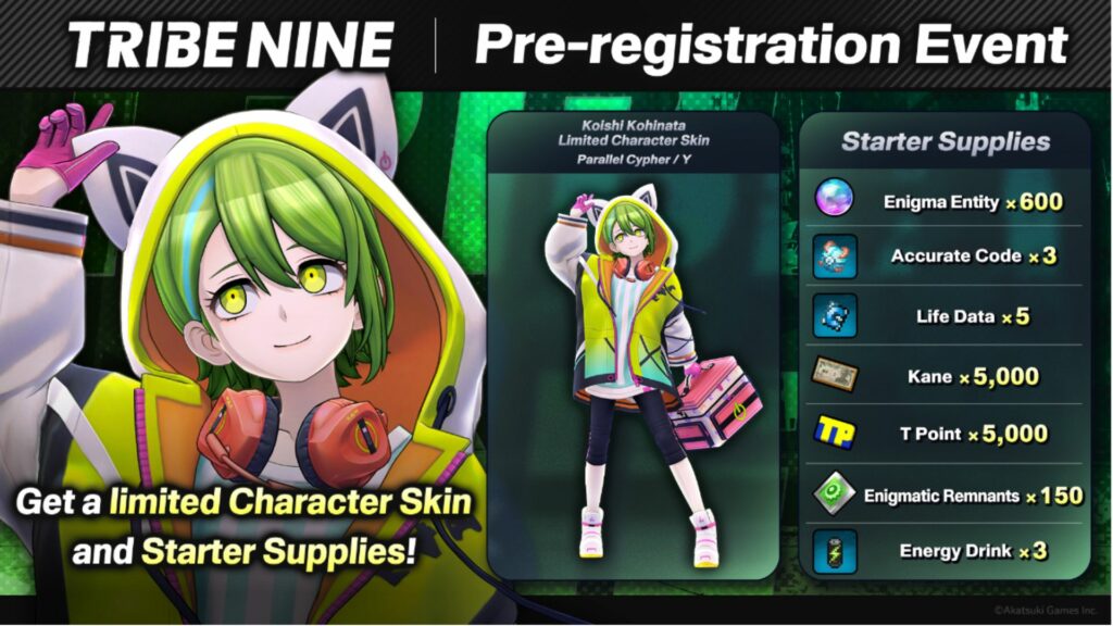 How to preregister for Tribe Nine
