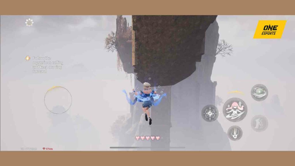 Infinity Nikki blue voyage dress falling to death in tutorial