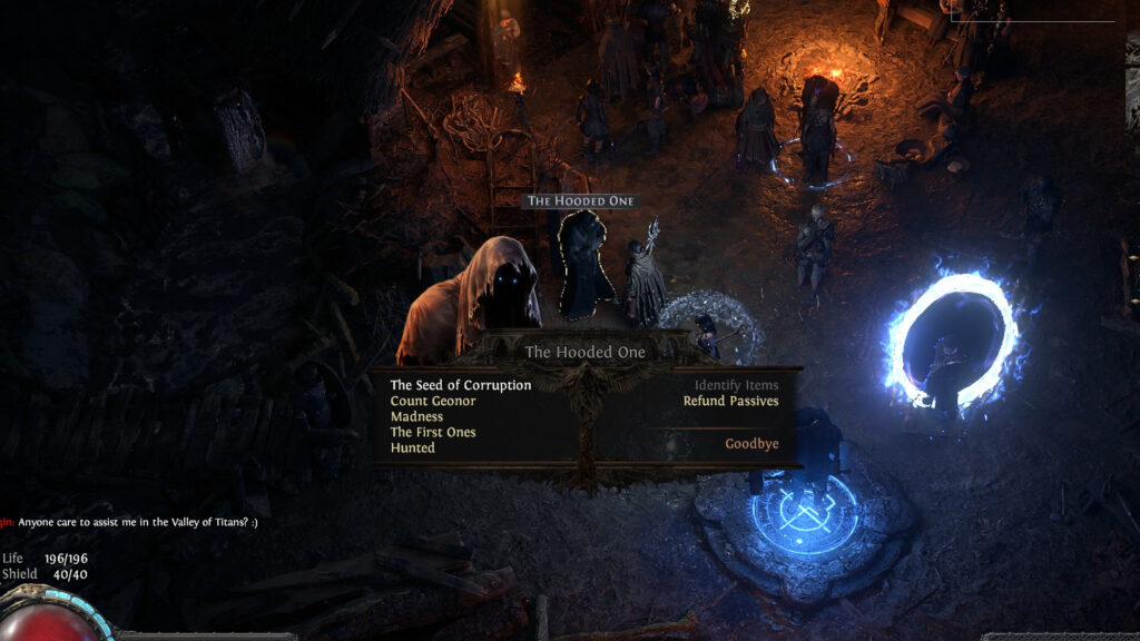 Path of Exile 2 Hooded One talk