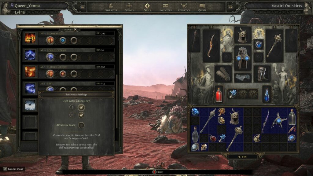 How to swap weapons in Path of Exile 2
