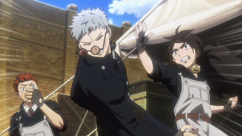 Shiro Fujimoto and Yuri Egin in Blue Exorcist season 5 episode 3