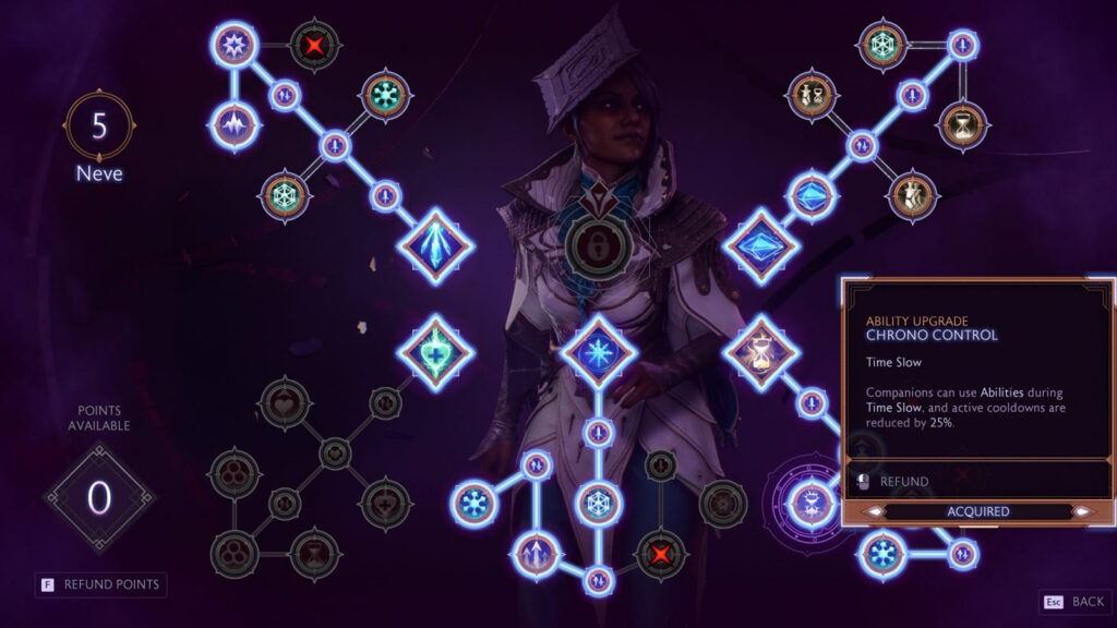Ability menu from Dragon Age: The Veilguard