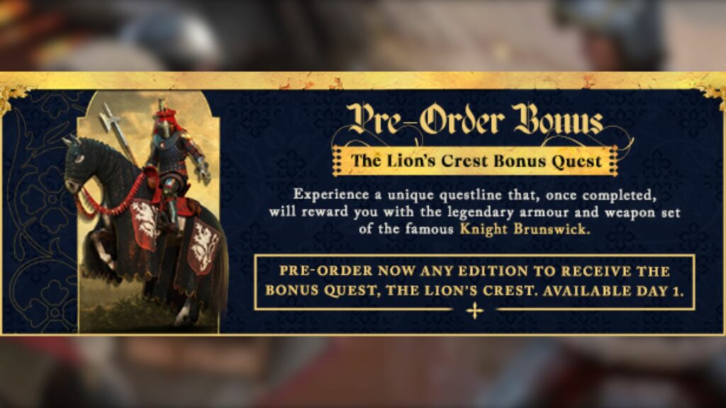 Kingdom Come Deliverance 2 preorder bonus