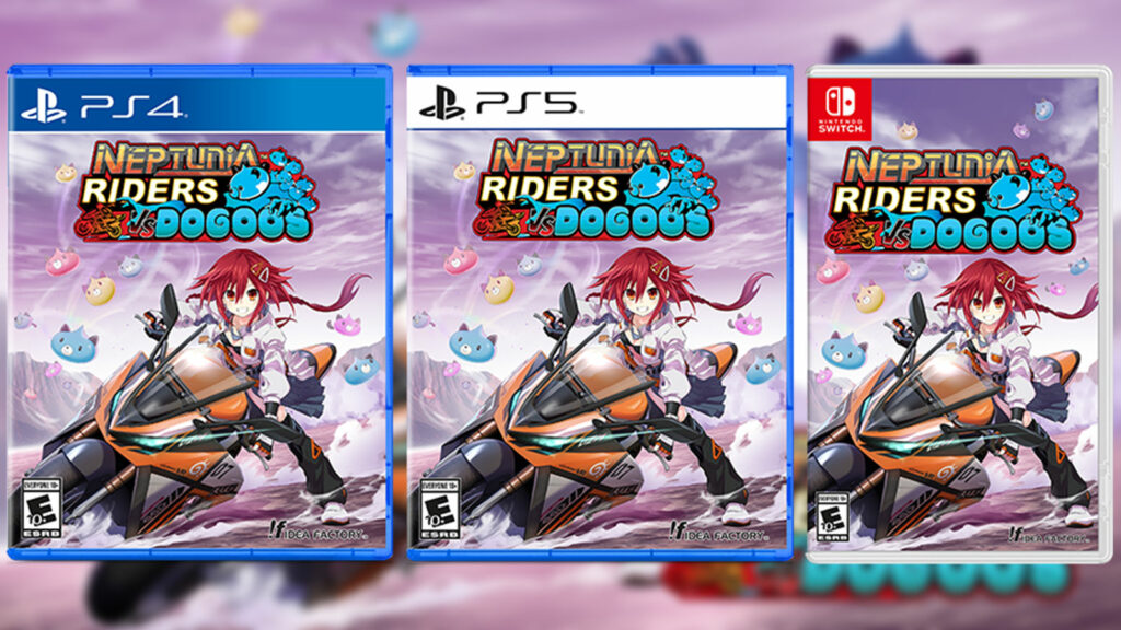 Neptunia Riders vs Dogoos pack cases for each platform