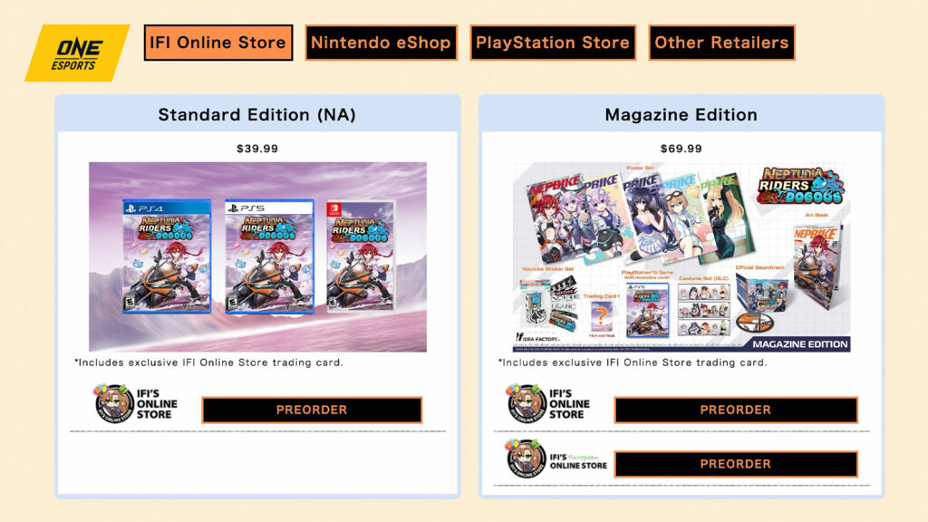 Neptunia Riders vs Dogoos preorder