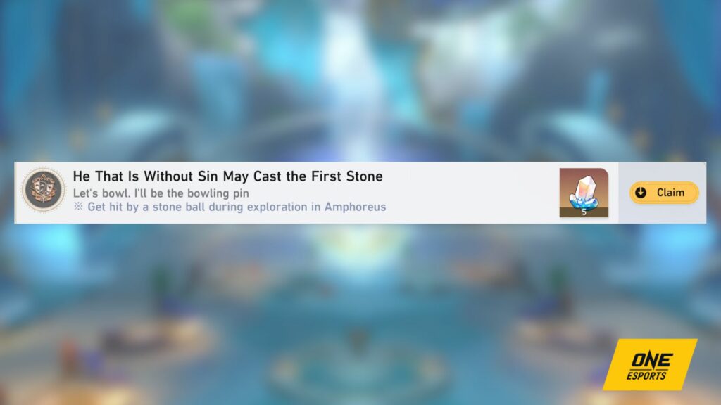 "He That is Without Sin May Cast the First Stone" one of the unique Amphoreus achievements in Honkai Star Rail
