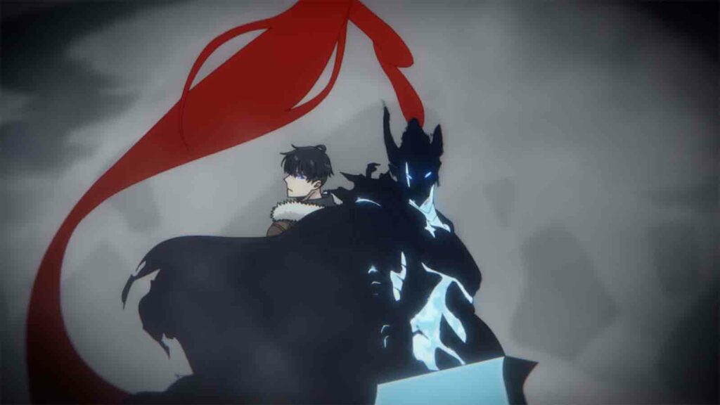 Jinwoo and Igris in official screenshot Solo Leveling Season 2