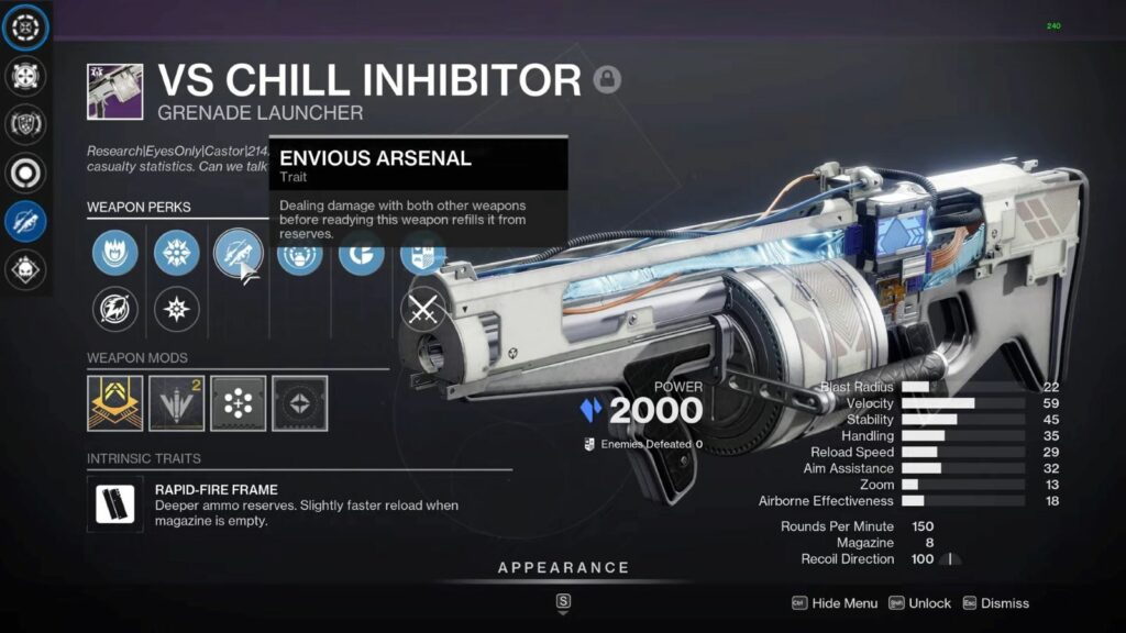 Best heavy grenade launchers in Destiny 2 -- VS Chill Inhibitor