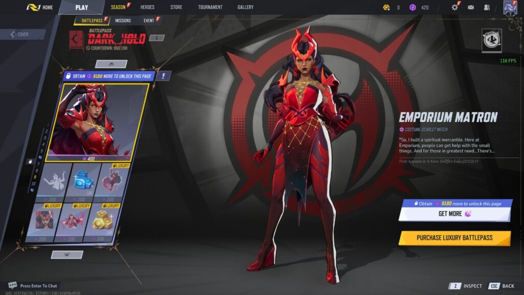 Marvel Rivals Emporium Matron