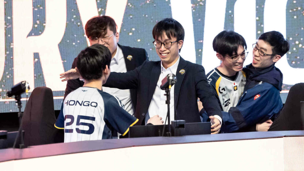 CFO on stage after winning the LCP 2025 season kickoff grand final