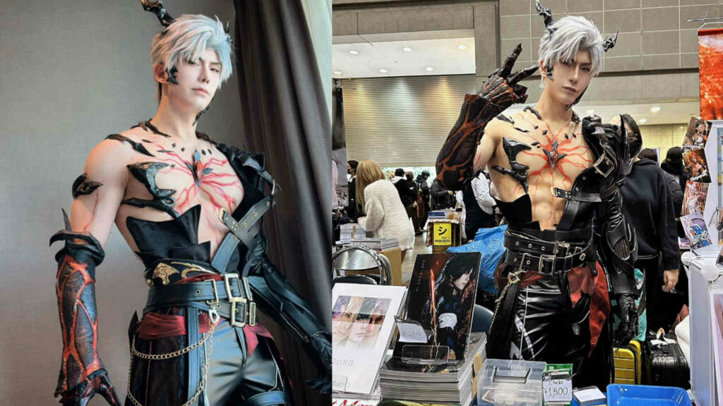 Thames Malerose cosplaying dragon Sylus at Winter Comiket 2024