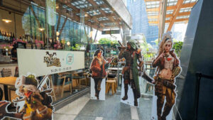 Monster Hunter x Japan Rail Cafe entrance