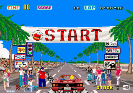 OutRun start line