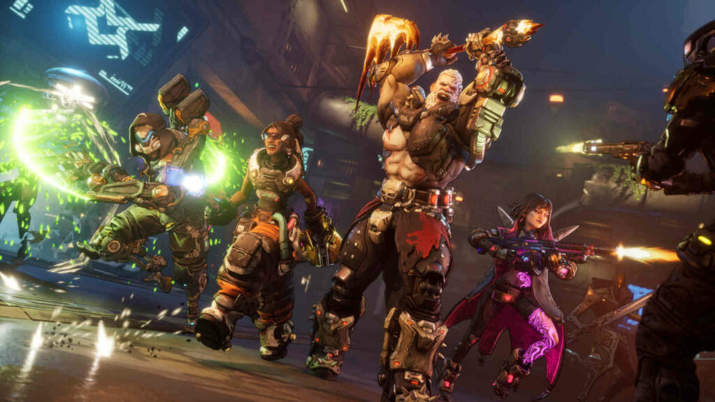 Borderlands 4 gameplay showing 4 player co-op in official screenshot