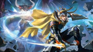 MTG Final Fantasy Slash of Light card key art