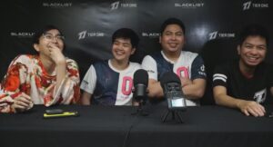 Mobile Legends MPL PH Season 7 team Blacklist International with DEX STAR, Wise, OhMyV33NUS, and BON CHAN