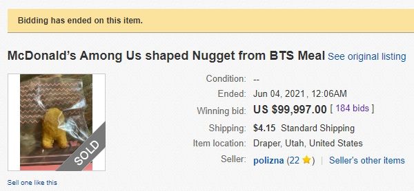 McDonald Chicken Nugget Among Us