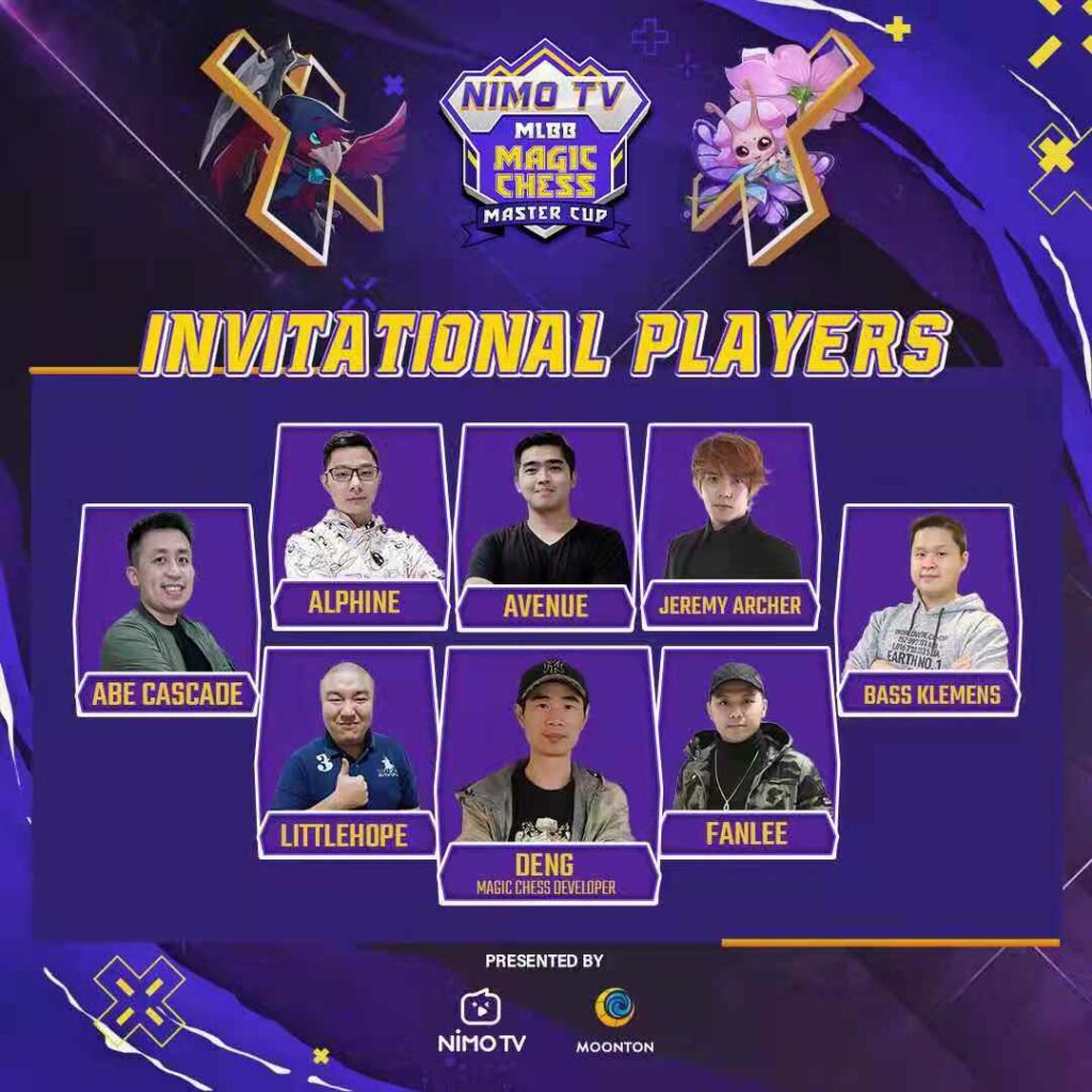 Mobile Legends Nimo TV MLBB Magic Chess INVITED PLAYER