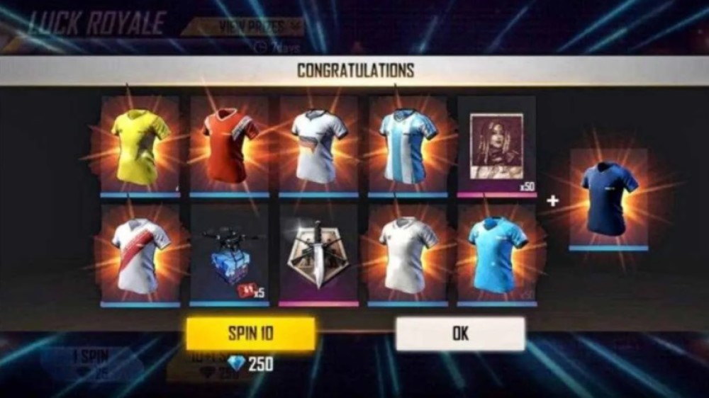 Free Fire, Soccer Royale, Reward