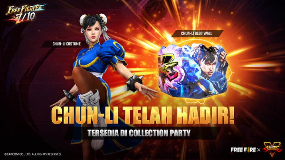 Free Fire, Street Fighter V, Chun-li