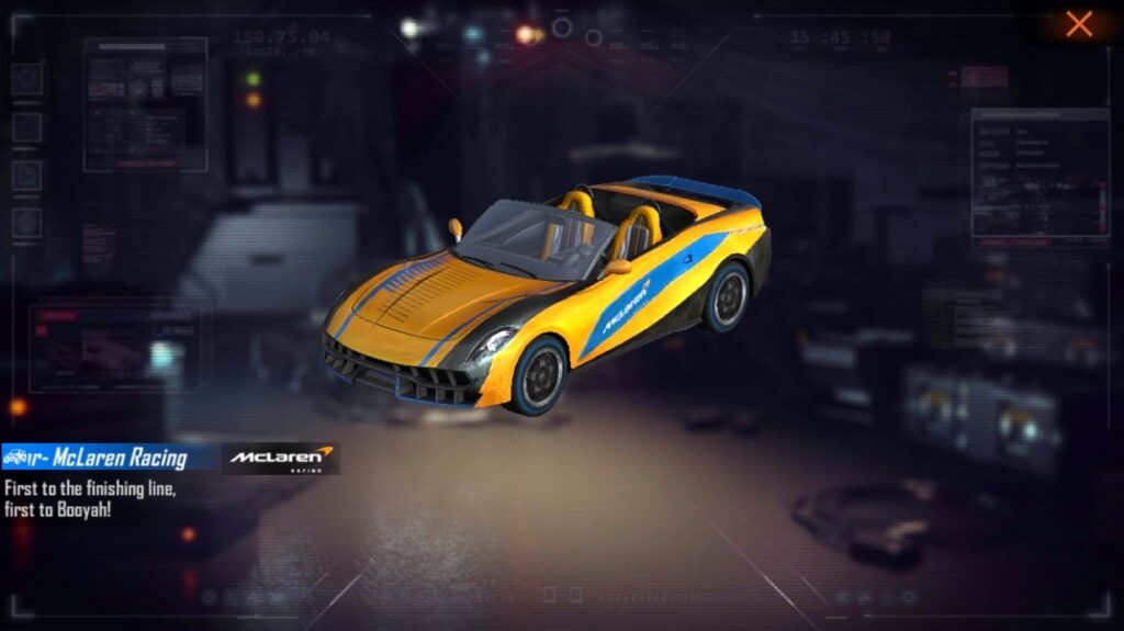 Free Fire, McLaren Racing Skin
