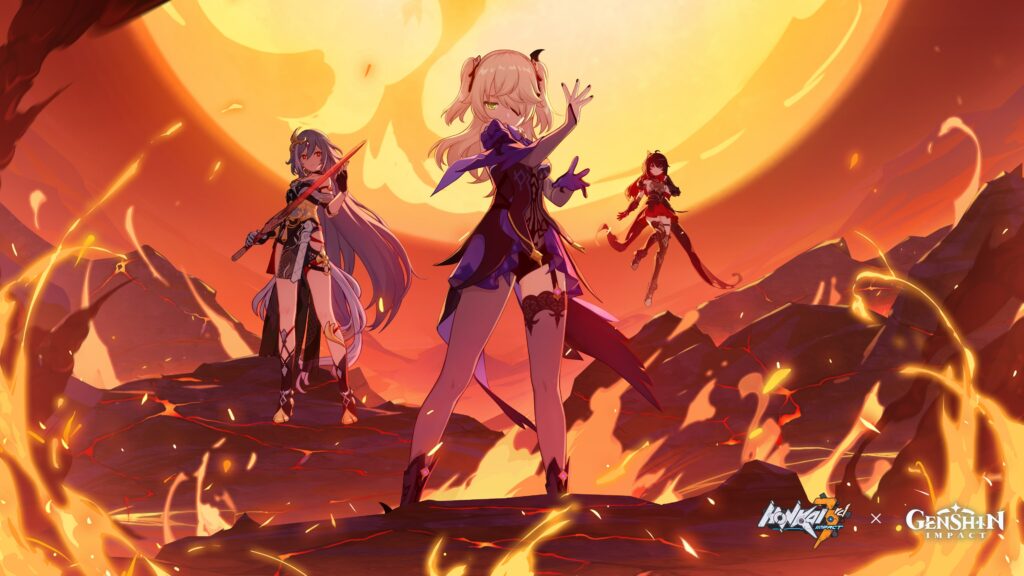 Honkai crossover Genshin Artwork Fischl