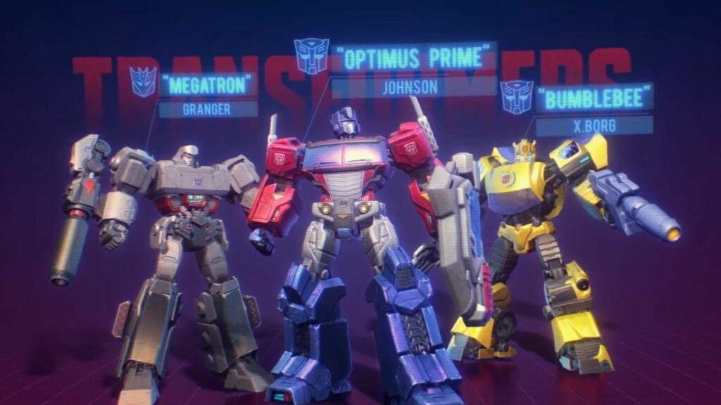 Mobile Legends: Bang Bang MLBB x Transformers collab, Optimus Prime Johnson, Bumblebee X.Borg, Megatron Granger