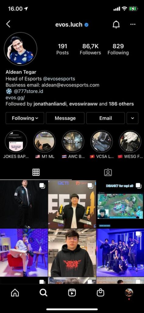 Heboh PP Ragil pemain EVOS Legends