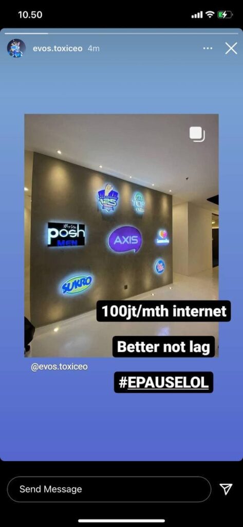 EVOS Esports internet