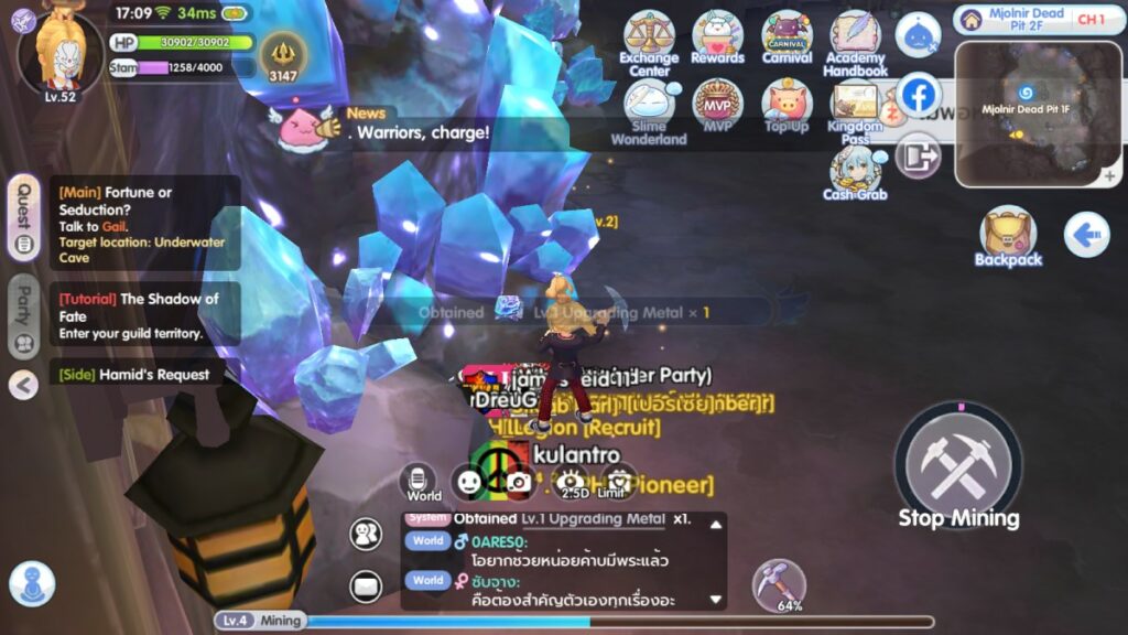 Ragnarok X, Life Skill Mining