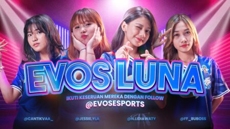 Free Fire, EVOS LUNA, EVOS Esports, NotNot, Jessica Yulia, Cantiknva, Senna Aprilia