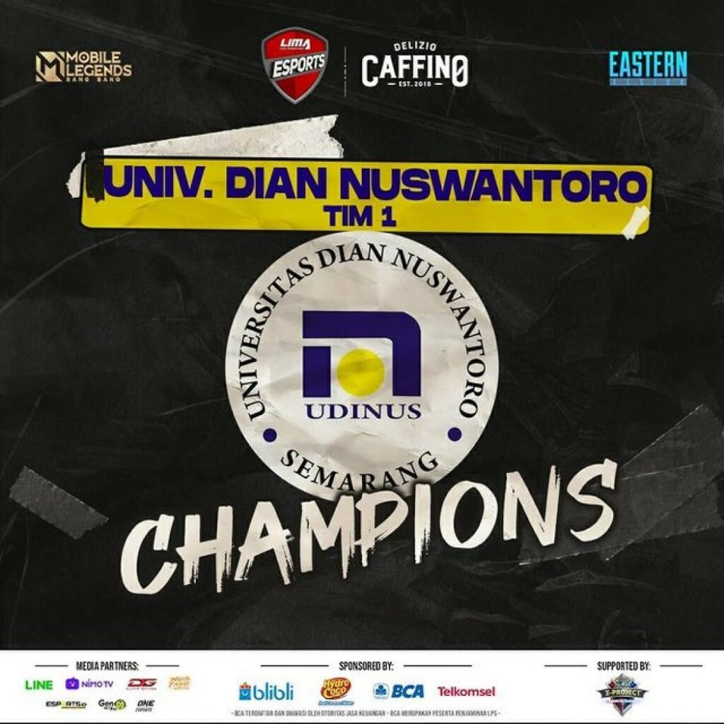 Mobile Legends, LIMA Esports 2021, Universitas Dian Nuswantoro Semarang, UDINUS 1