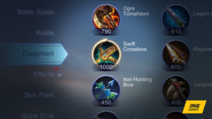 Item baru MLBB Swift Crossbow