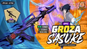 Sasuke Free Fire, Free Fire x Naruto, Free Fire