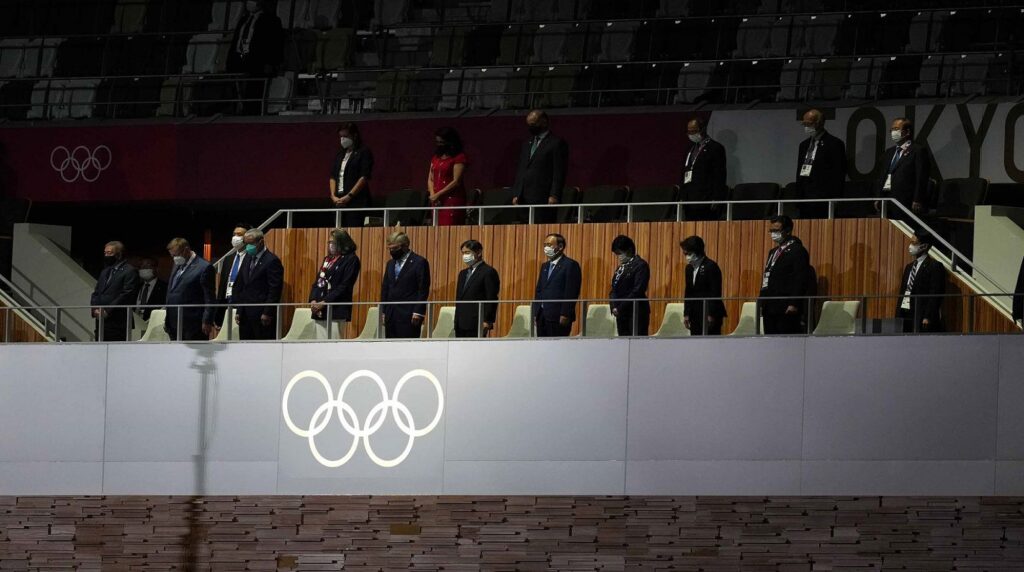 Surprise with legendary game music playing at the opening ceremony of the Tokyo Olympic Games Olimpiade Tokyo 2020