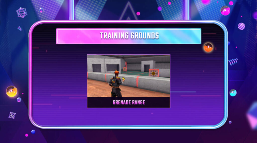 Free Fire Grenade range