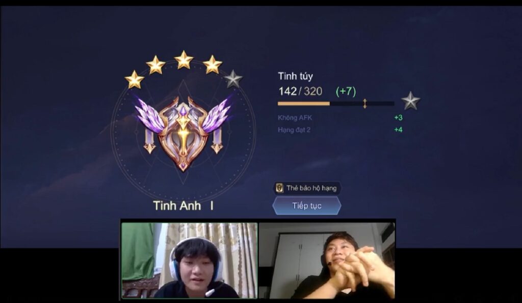 PS Man leo rank cùng Vũ Quốc Anh.
