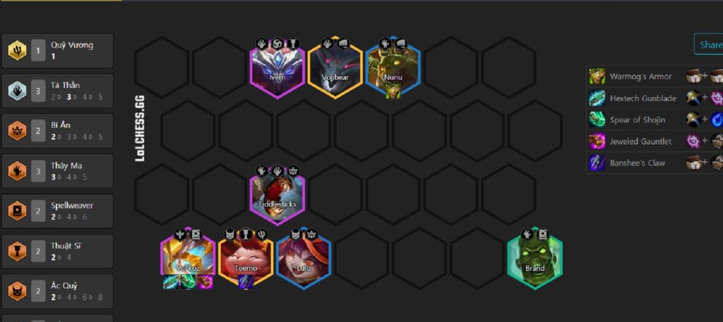 đội hình đtcl Vel'koz Tà Thần