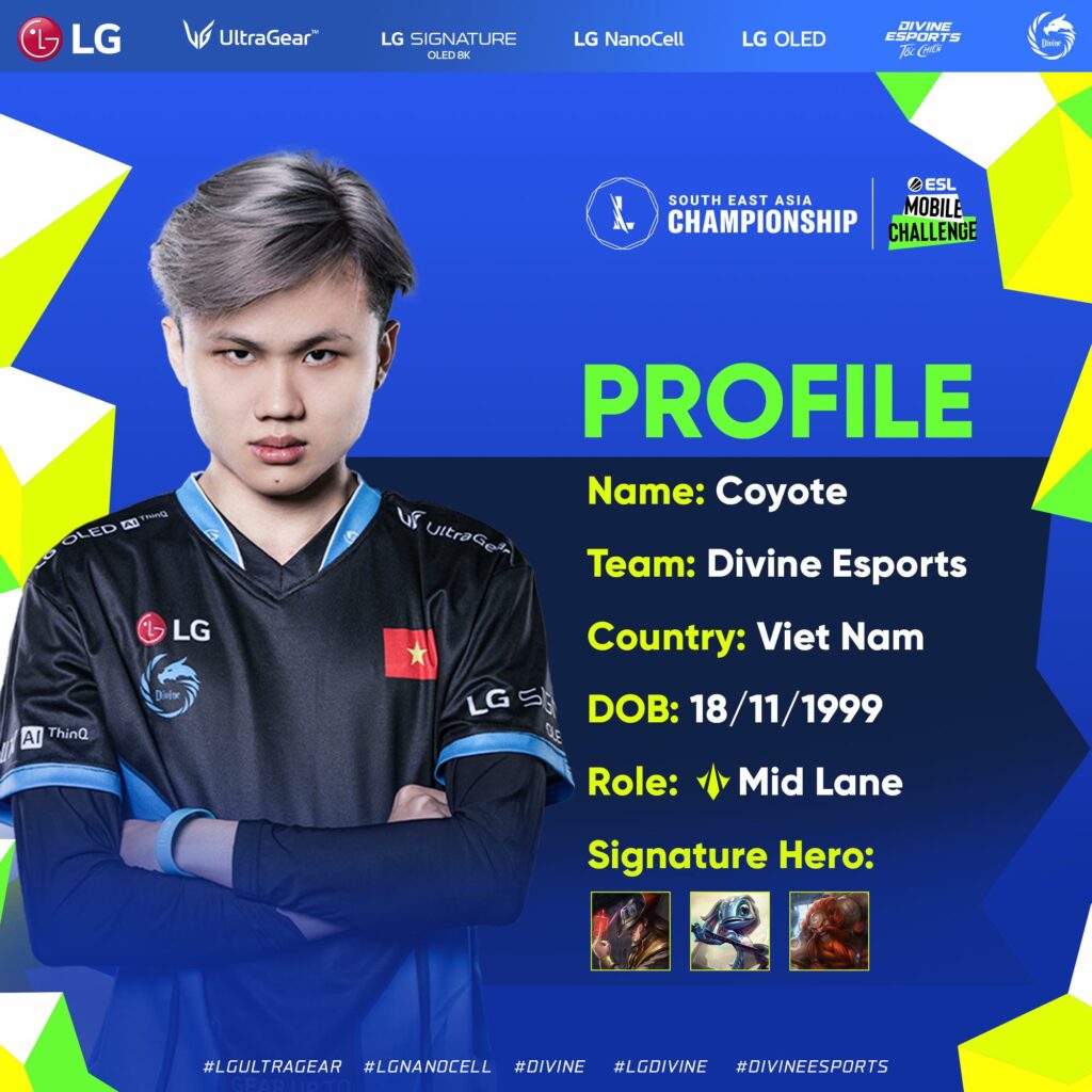 Divine Esports Coyote chia sẻ trước thềm Sea Championship 3