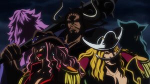 One Piece, anime, manga, băng hải tặc Rocks, Kaido, Big Mom, Râu Trắng