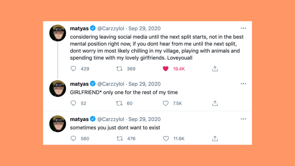 League of Legends Carzzy Tweets Worlds 2020