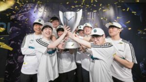 LeagueOfLegends 2021 LCK Spring Final DWG KIA Trophy
