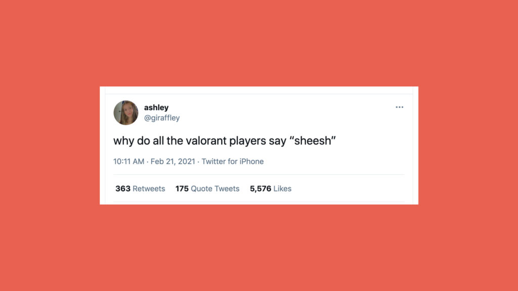 Valorant SheeshTweet