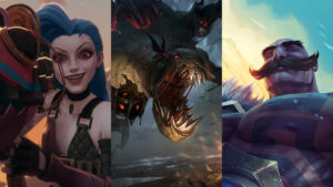 LeagueofLegends Jinx Fiddlesticks Braum