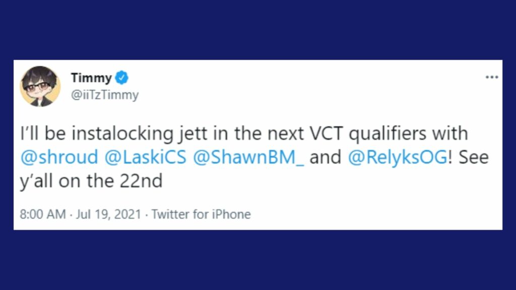 Valorant iiTzTimmy VCTNAStage3