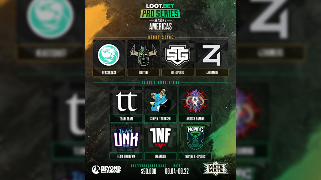 BTS Pro Series Season 7: Americas participating teams