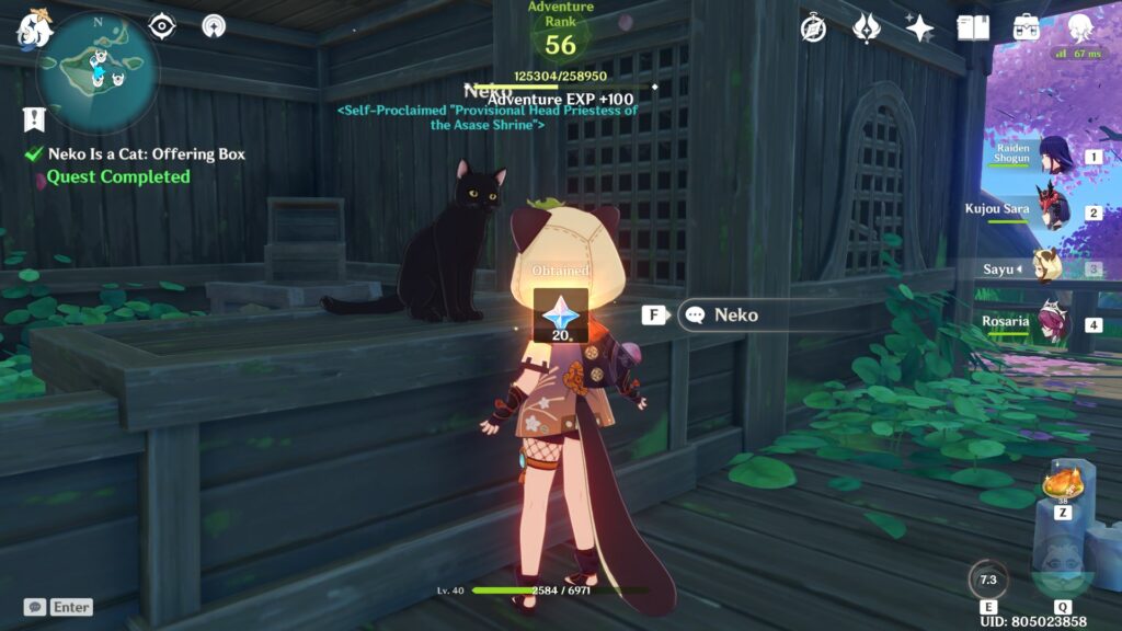 Asase Shrine, primogems gratis, Genshin Impact, Neko is a Cat, Inazuma